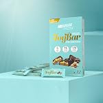 No Sugar Joybar Collagen Bar - Chocolate Peanut Butter - 0g Sugar, 14g Protein - Nourish Inside & Out - Low Calorie, High Protein Snack - Supports Skin, Hair, Nails & Joint Health - 12 Pack