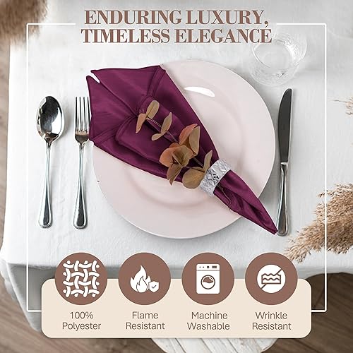 Miniatura 363 de Ultimate Textile -1 docena - Reversible Shantung Satin - Majestic - Servilletas de tela Majestic de 17 x 17 pulgadas color azul pizarra