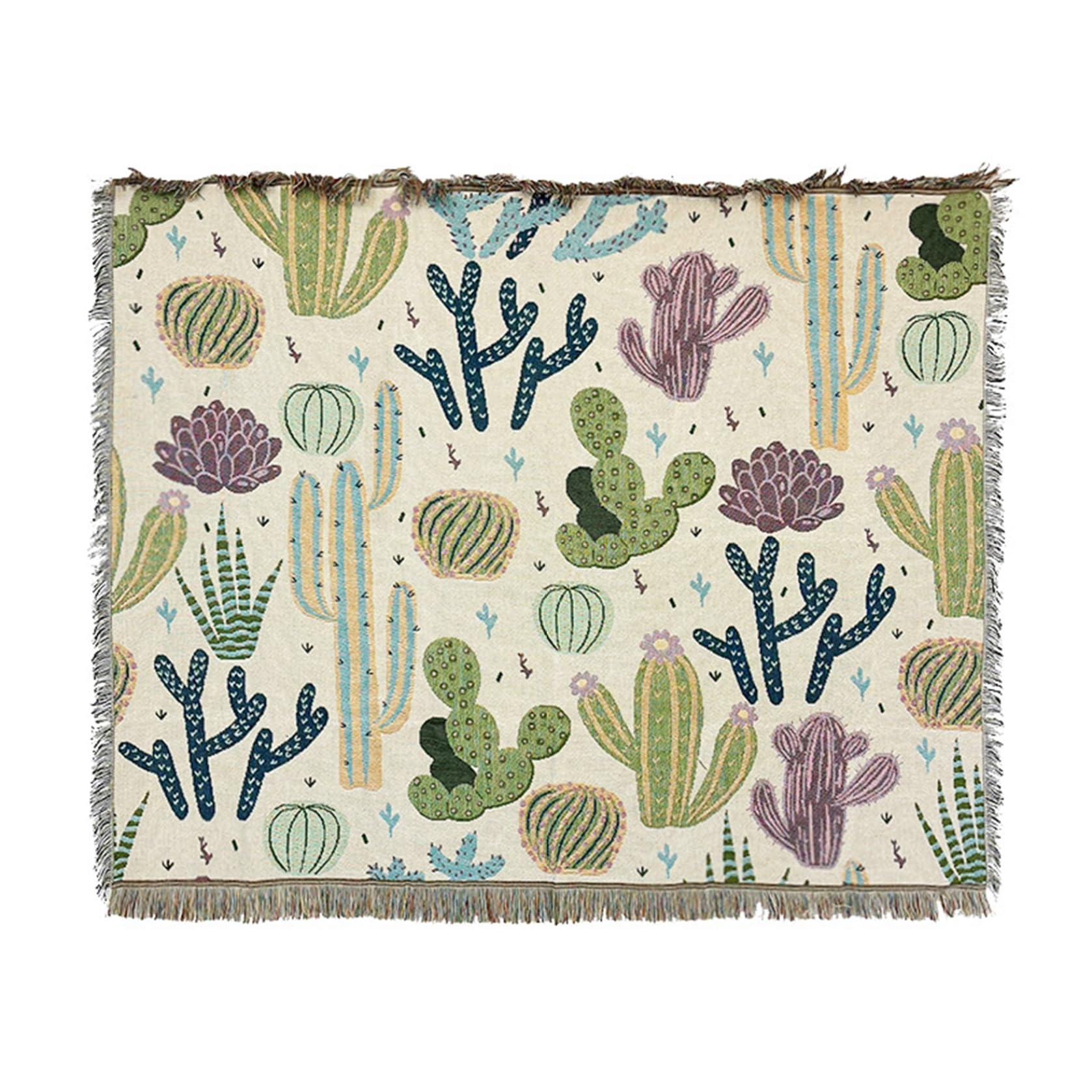 Amazon｜ソファーカバー マルチカバー ボヘミアン 1人掛け サボテン柄