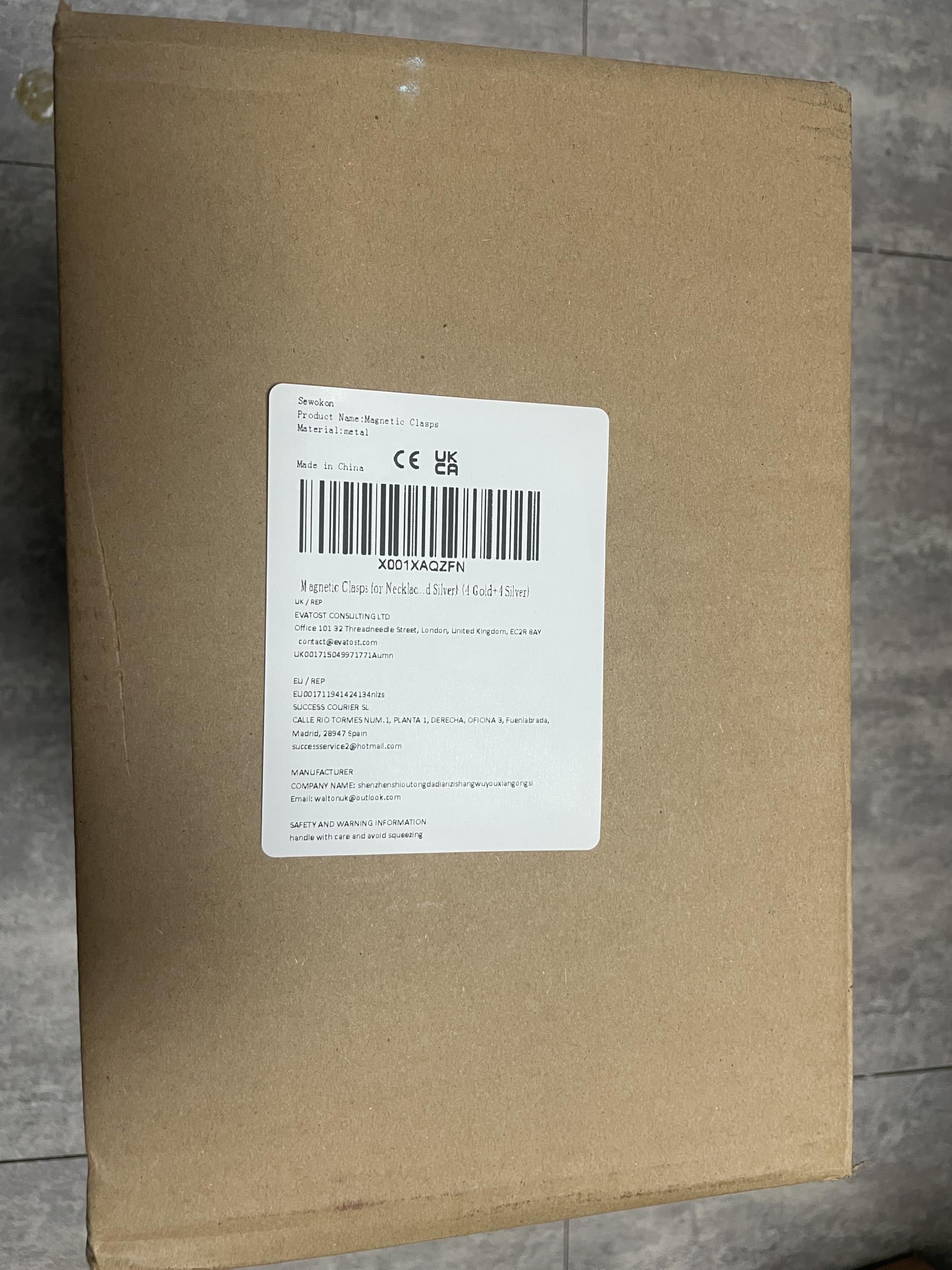8 szt. Zapięcia magnetyczne do biżuterii, zapięcia magnetyczne do łańcuszków, zapięcie łańcuszka magnetyczne, zapięcie magnetyczne do łańcucha (4 złote + 4 srebrne)