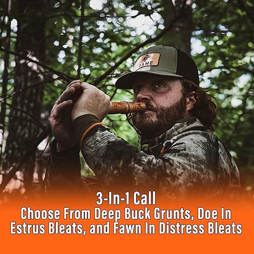 Miniatura 2 de Nationwide Scents - Combo de bolsa de llamada y sonajero de ciervos, duradera, para todo tipo de clima, para perros de cola blanca