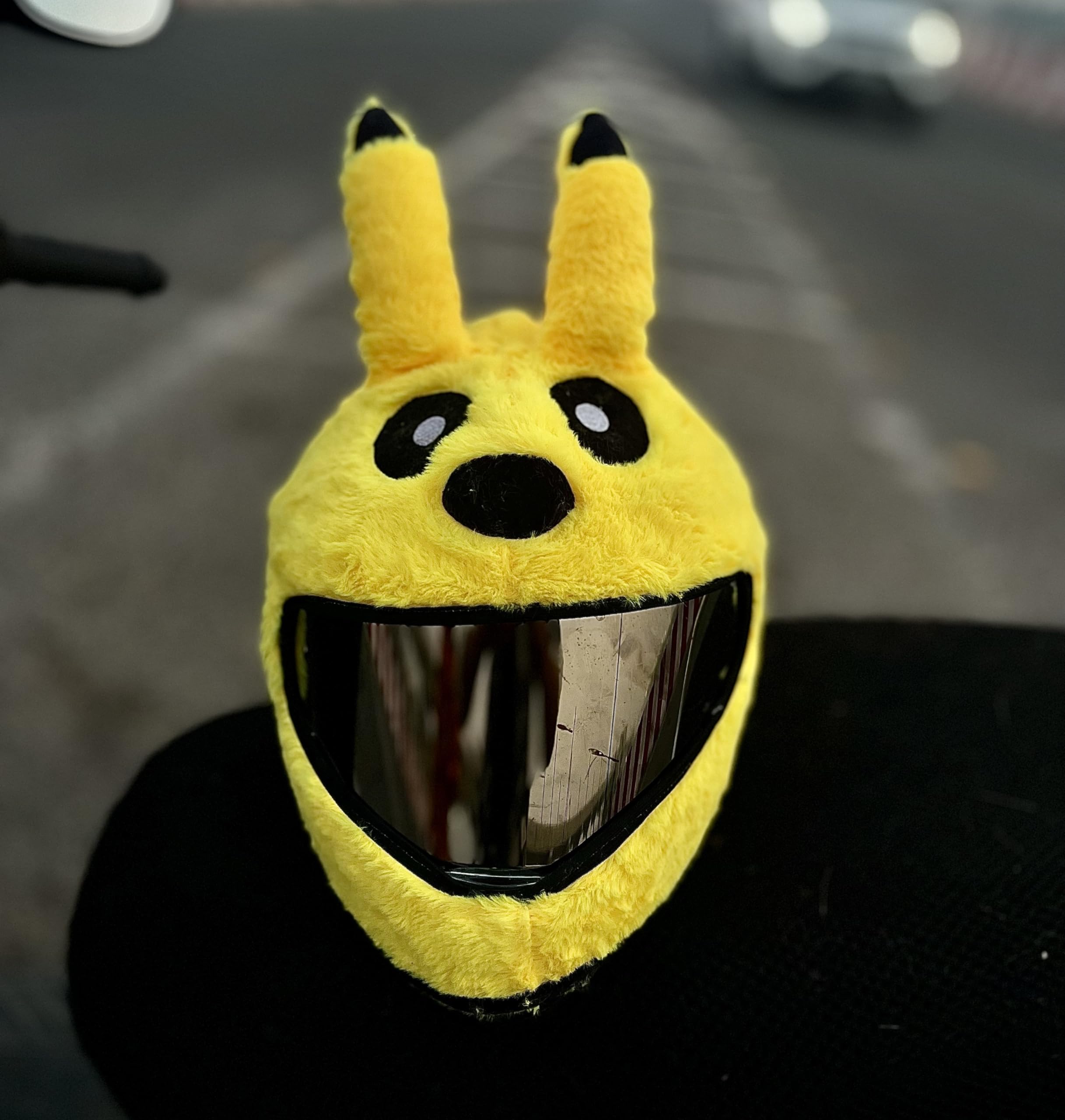 SRPHERE Pika PIKASHU Desing Helmet Cover Yellow-image-11