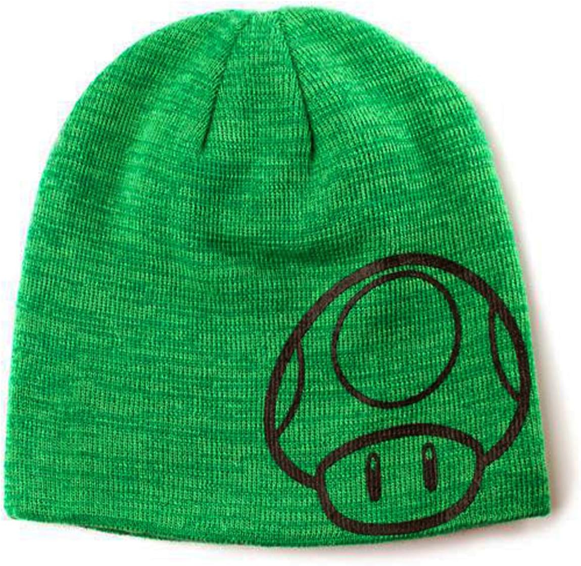 Nintendo Mario Mushroom Reversible Green Beanie Hat at Amazon Men’s