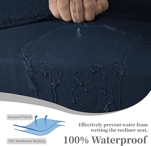 Miniatura 325 de Fundas 100% impermeables para sofá reclinable seccional, fundas para sofá reclinable en forma de L, funda para sofá seccional de esquina en forma de
