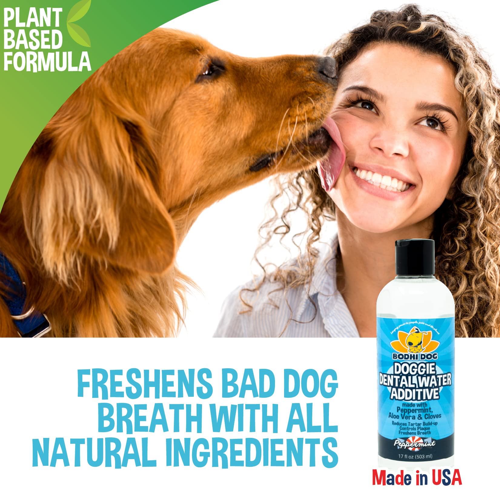 Bodhi Dog Peppermint Dental Dog Water Additive - Dental Water Additive for Dogs & Pets - Teeth, Breath & Healthy Gums - Freshens Breath & Reduces Tartar Build Up - Oral Care Cleaner- Made in USA, 17oz - image 6