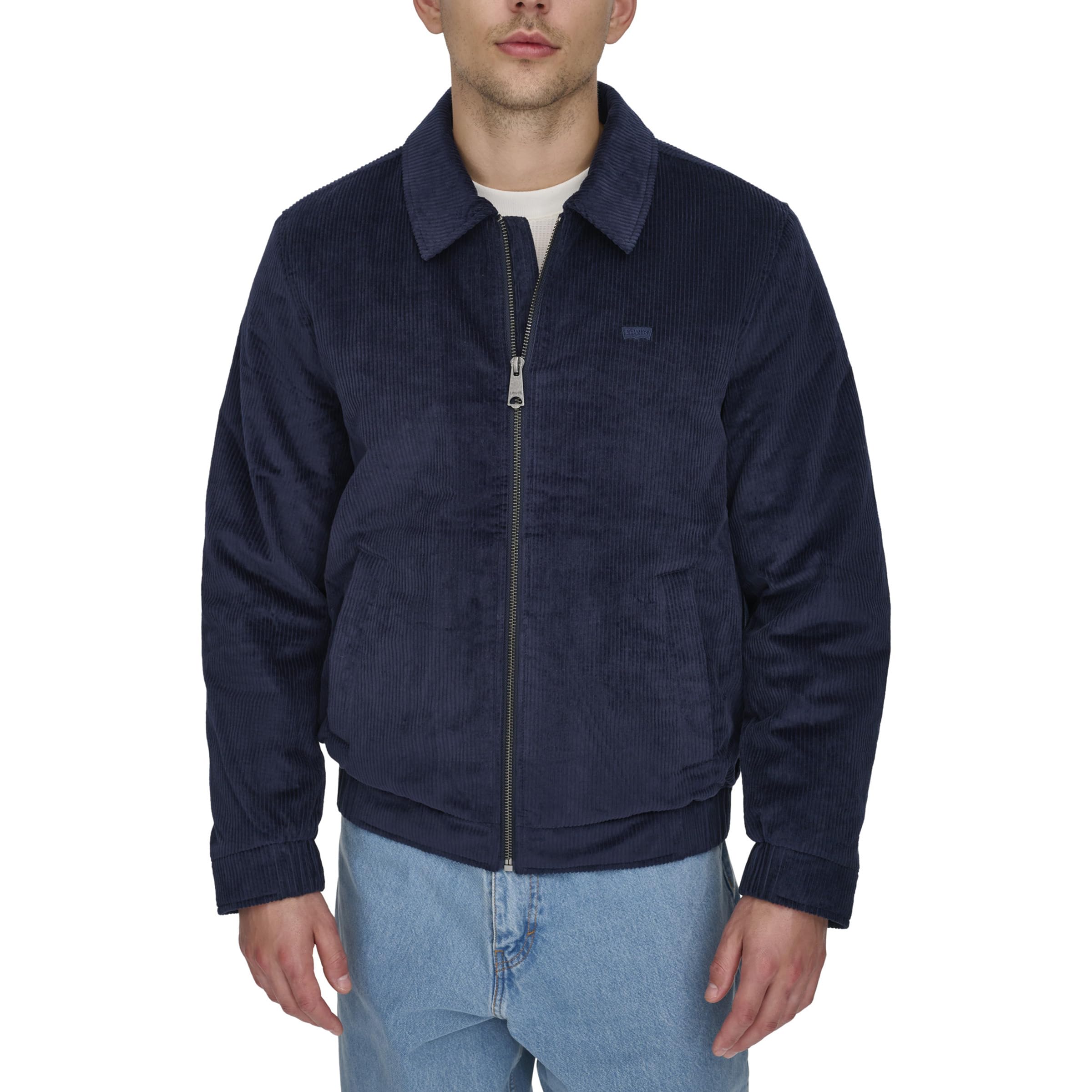 Levi's Men's Corduroy Bomber Jacket, Navy, XL