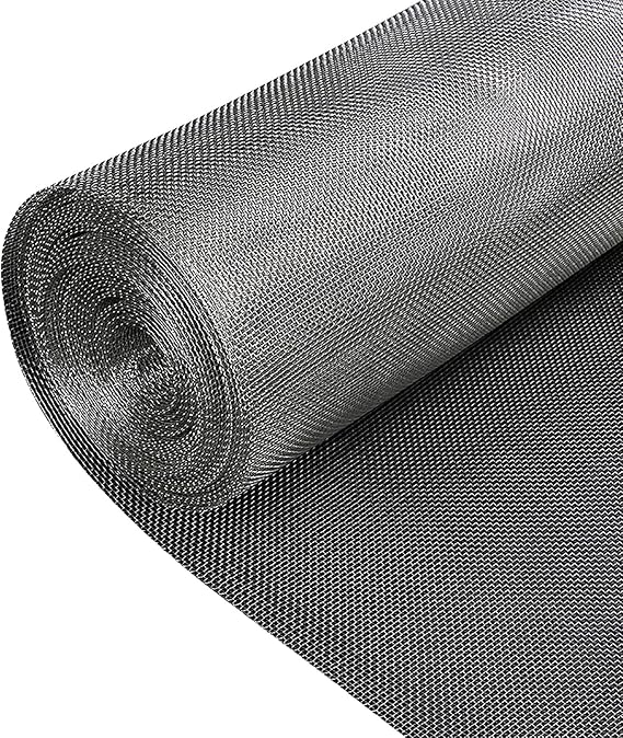 COYOUCO 304 Stainless Steel Mesh, 24-30Mesh 1X1m Metal Mesh Screen, Woven Fine Wire Mesh for Filter Mesh, Filtration Cloth and DIY Project,24Mesh*0.2mm
