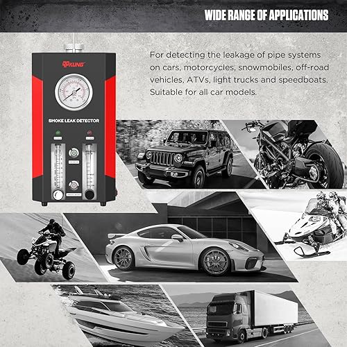 Miniatura 8 de EVAP Localizador de fugas de humo, probador de fugas de vacío de dos modos, probador de fugas de tubo de combustible de diagnóstico con medidor de