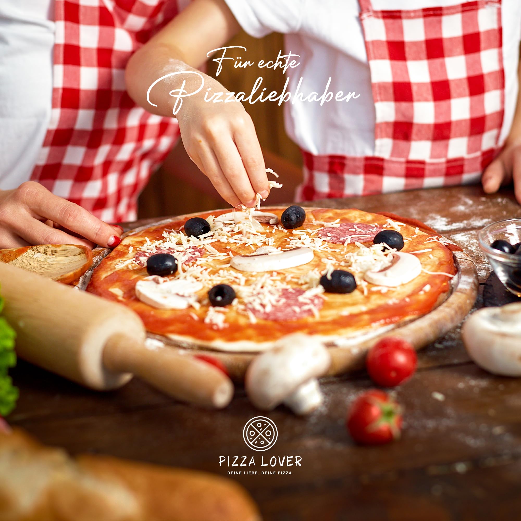 Pizza Lover® hochwertiger Pizzaschieber perforiert 30 x 30 cm Pizzaschaufel aus harteloxiertem Aluminium (Antihaft) Pizzaheber für hausgemachte Pizza & Brot ideal für Pizzastein, Backofen & Grill