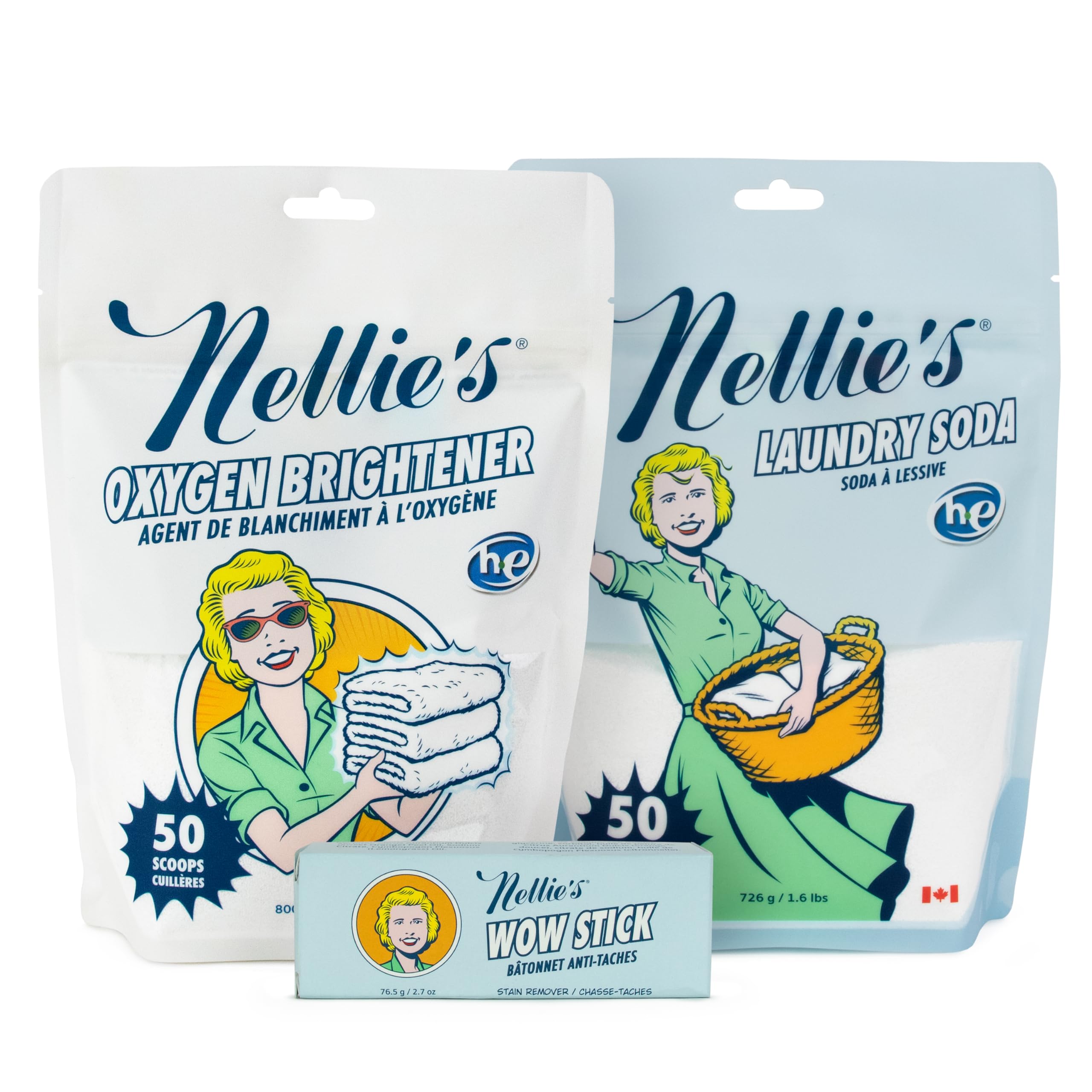 Amazon.com: Nellie's Laundry Bundle | Laundry Soda, Oxygen