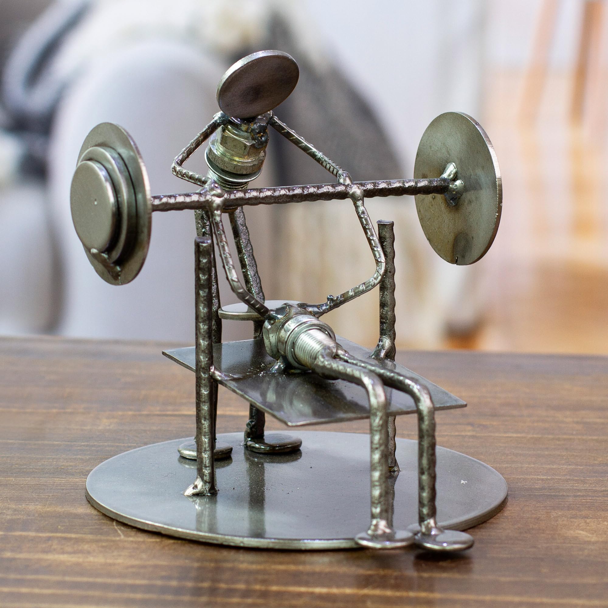 Amazon.com: NOVICA Recycled Auto Parts Sports Theme Iron Sculpture