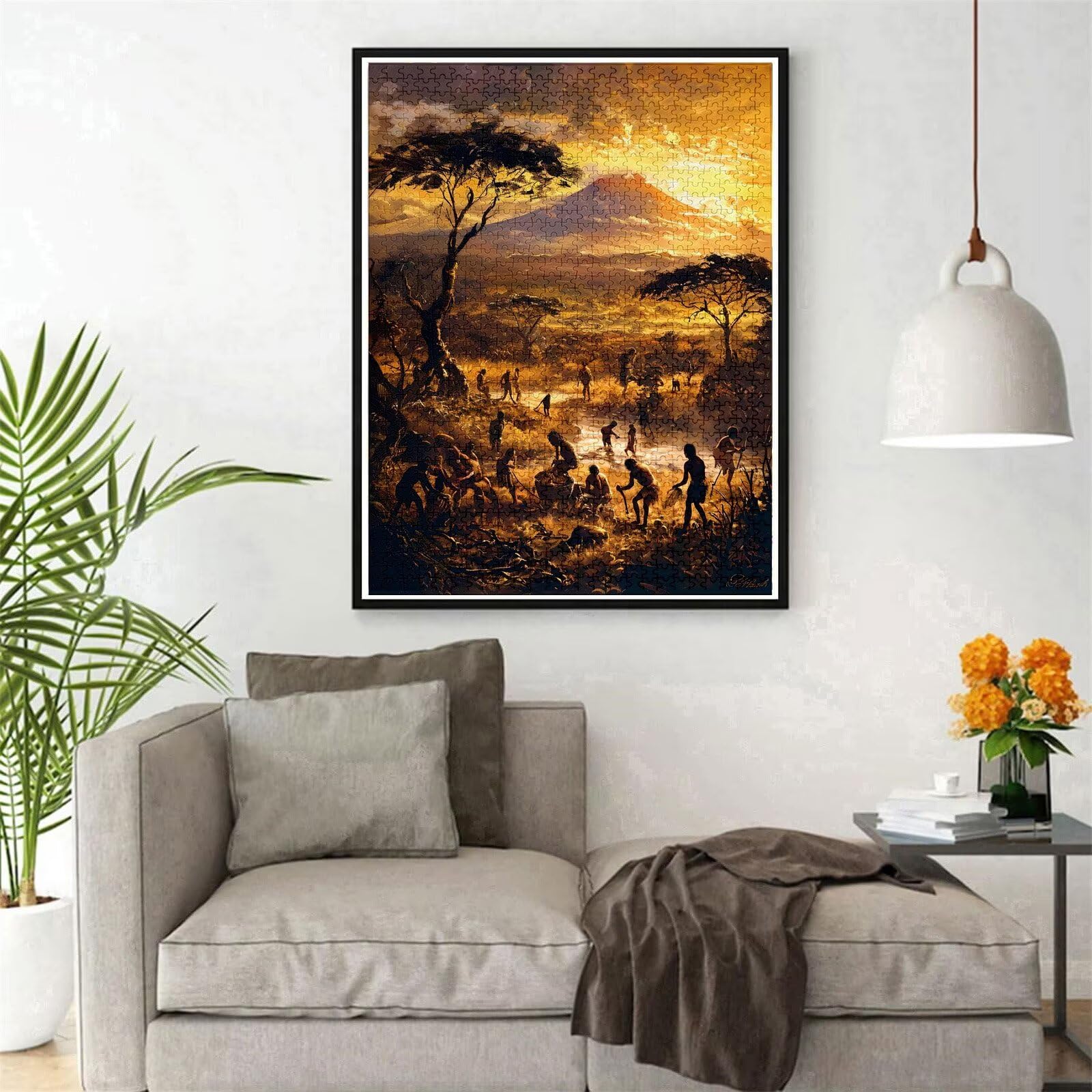 Puzzle 4000 Teile Afrika Puzzle Erwachsene, Holzpuzzle Klassische Puzzles Wiese Jigsaw Puzzles für Erwachsene Kinder, Clevere Rätsel Wooden Jigsaw, Geschicklichkeitsspiel für die Ganze Familie g-695