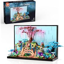Micro Brick Tree of Life Building Set, Creative Nature World Model, 3D Wall Art Home Office Decor or Table Display, Collectible Display Set, Idea Gift Building Toy for Adults, Teenagers, Kids Ages 8+