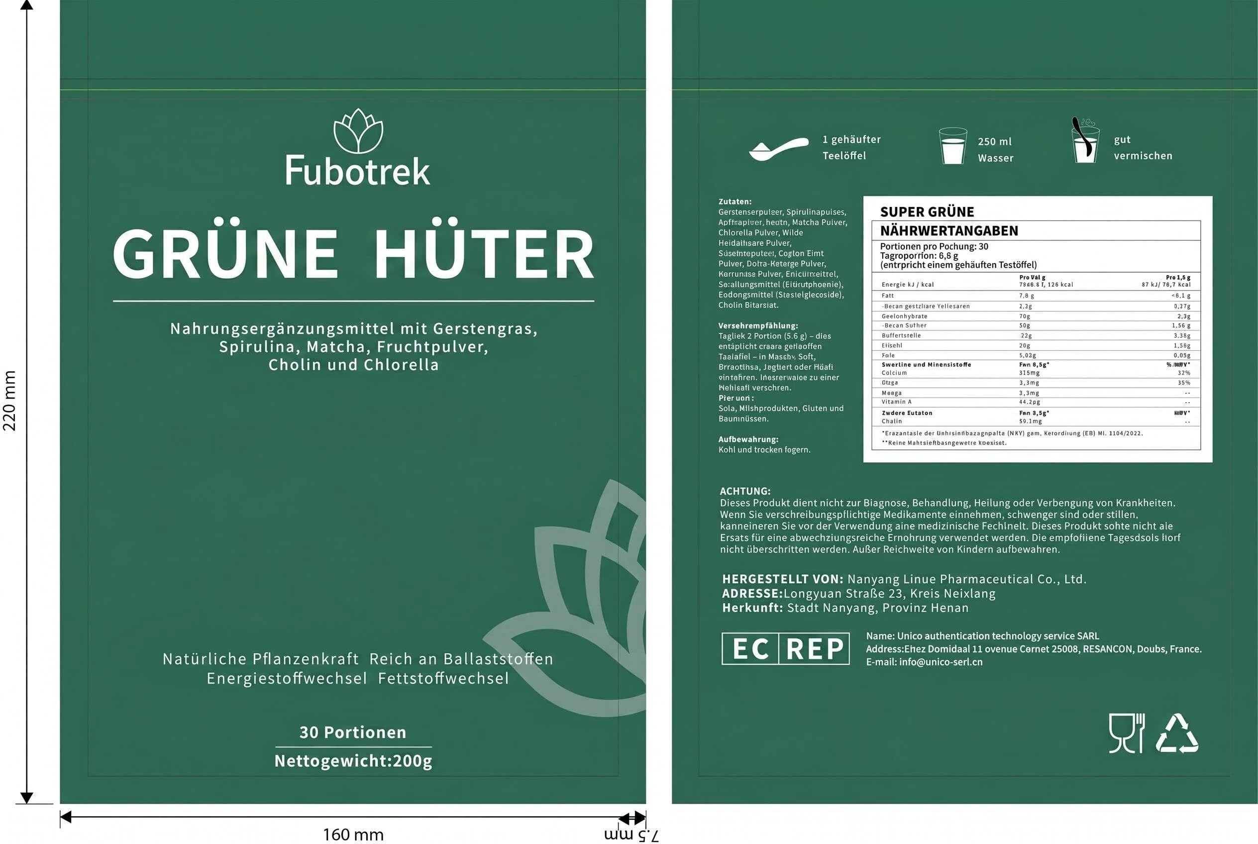 Grüne Entgiftungspulver Helfer,200g Grüner Superfood Pulver Helper Mix mit Matcha, Spirulina, Gerstengras & Heidelbeeren | Ballaststoffreich & Vegan | Greens Pflanzenpulver für Alltag & Ernährun