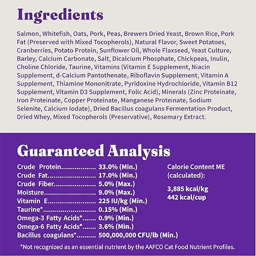 Miniatura 10 de Halo Holistic - Receta de comida seca para gatos, salmón silvestre y pescado blanco, salud digestiva completa, bolsa de comida seca para gatos,