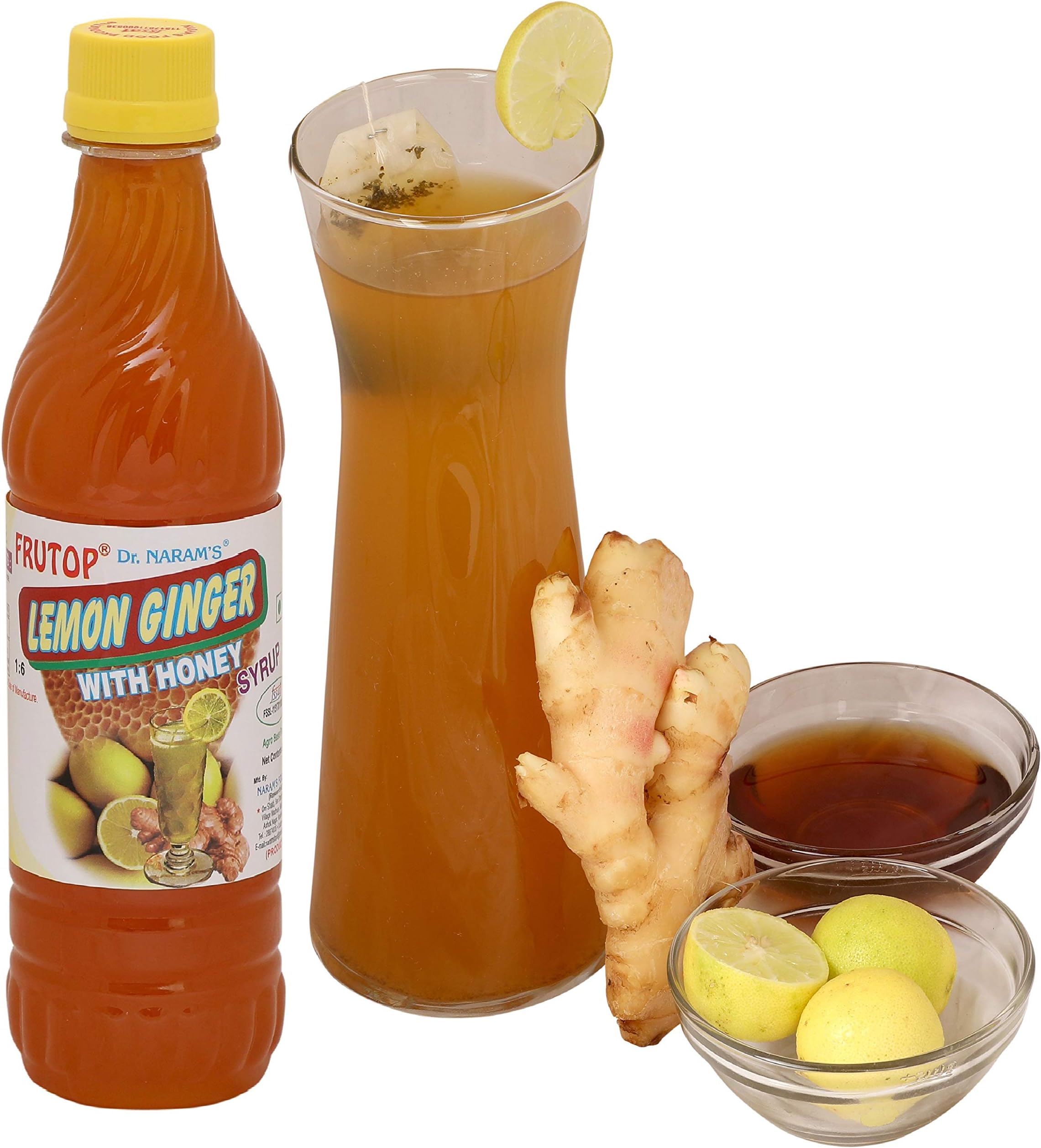 Lemon Ginger with Honey Syrup 500g with Real Lemon and Ginger Juice and Real Honey