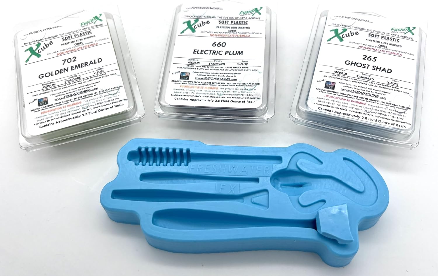 Fusion X Fishing - Xessential Freshwater Fishing Soft Plastic Lure Making Kit