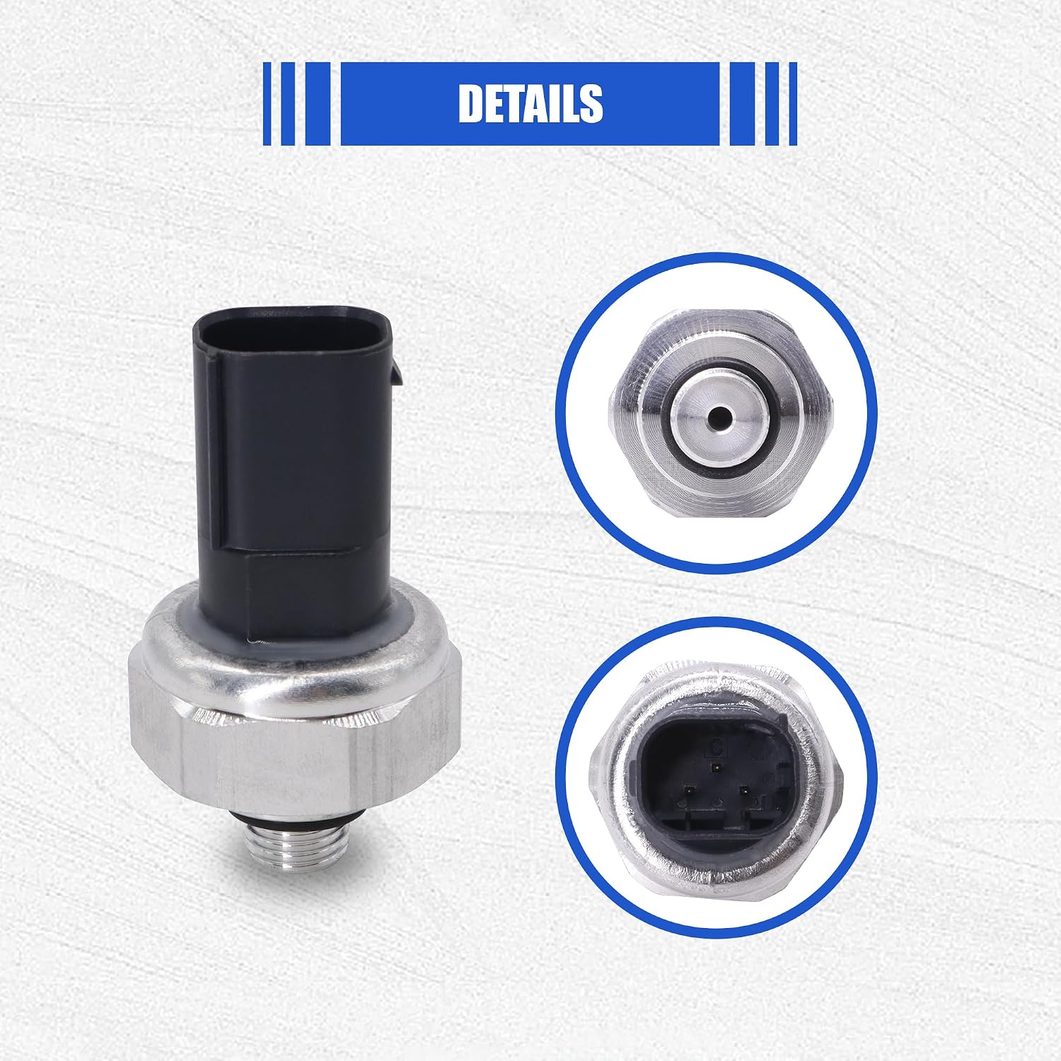 HiSport A/C Pressure Sensor Switch - Pressure Transducer Compatible with Mercedes Benz 2004-2023 Dodge 2007-2009 Smart 2008-2016 Freightliner 2007-2020, Replaces 68019266AA 68012649AA 2110000283