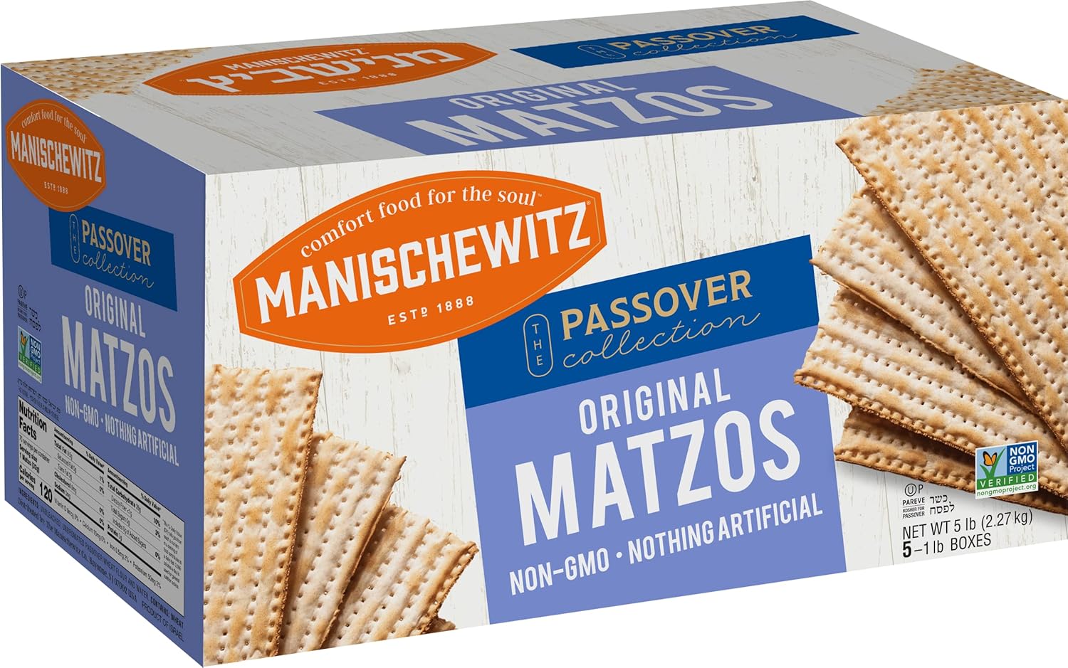 Manischewitz Passover Matzos 5 1 lb Box Amazon.ca Grocery