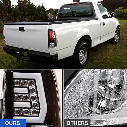 Miniatura 13 de ROXX Conjunto de luz trasera compatible con Ford F-150/F-250/F-350 1999 2000 2001 2002 2003 Ford F-150/F-250/F-350 lado del conductor y del pasajero