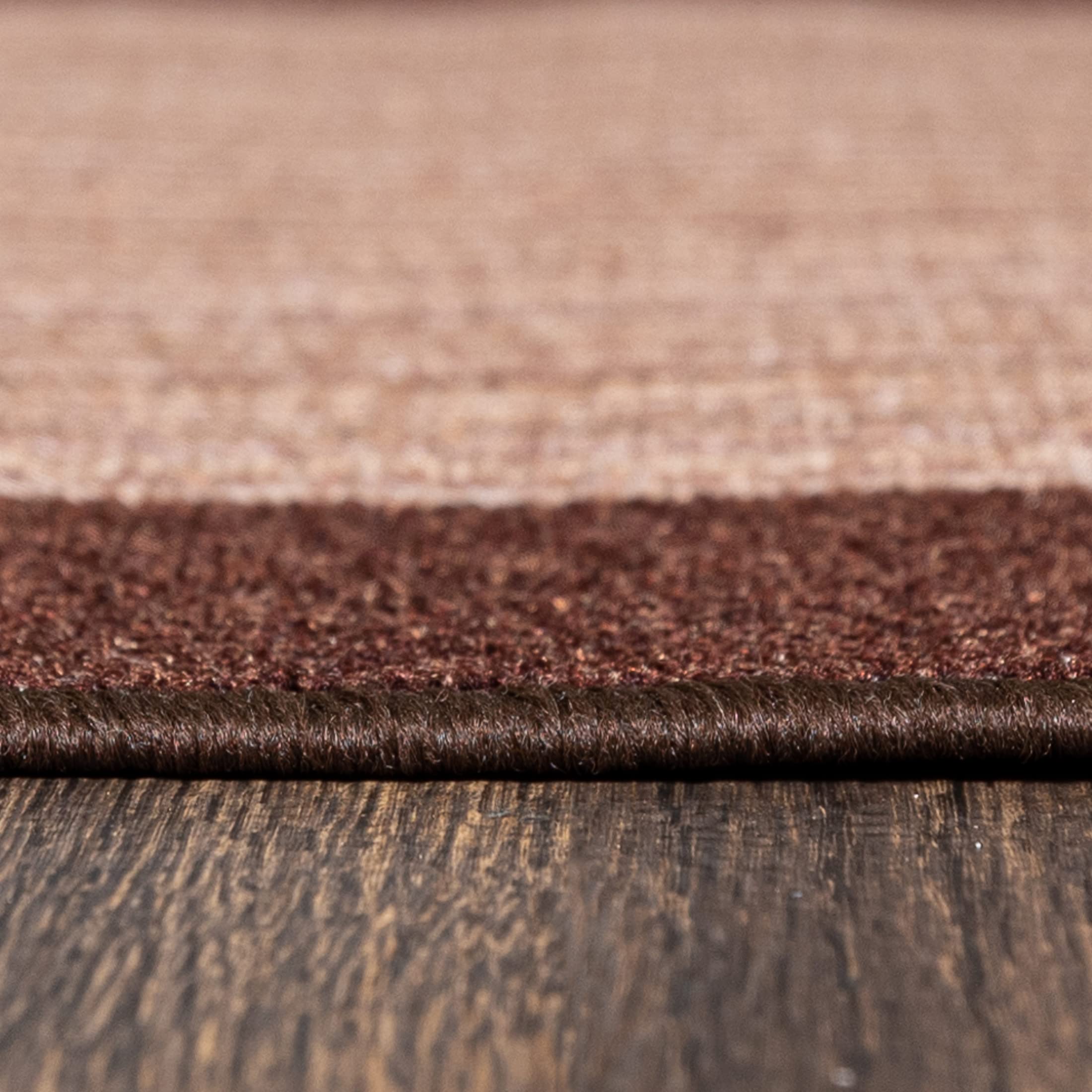Tapis De Couloir Mazovia 67x375cm - Design Géométrique Beige - Antidérapant Oeko-Tex - Pour Salon/chambre/cuisine