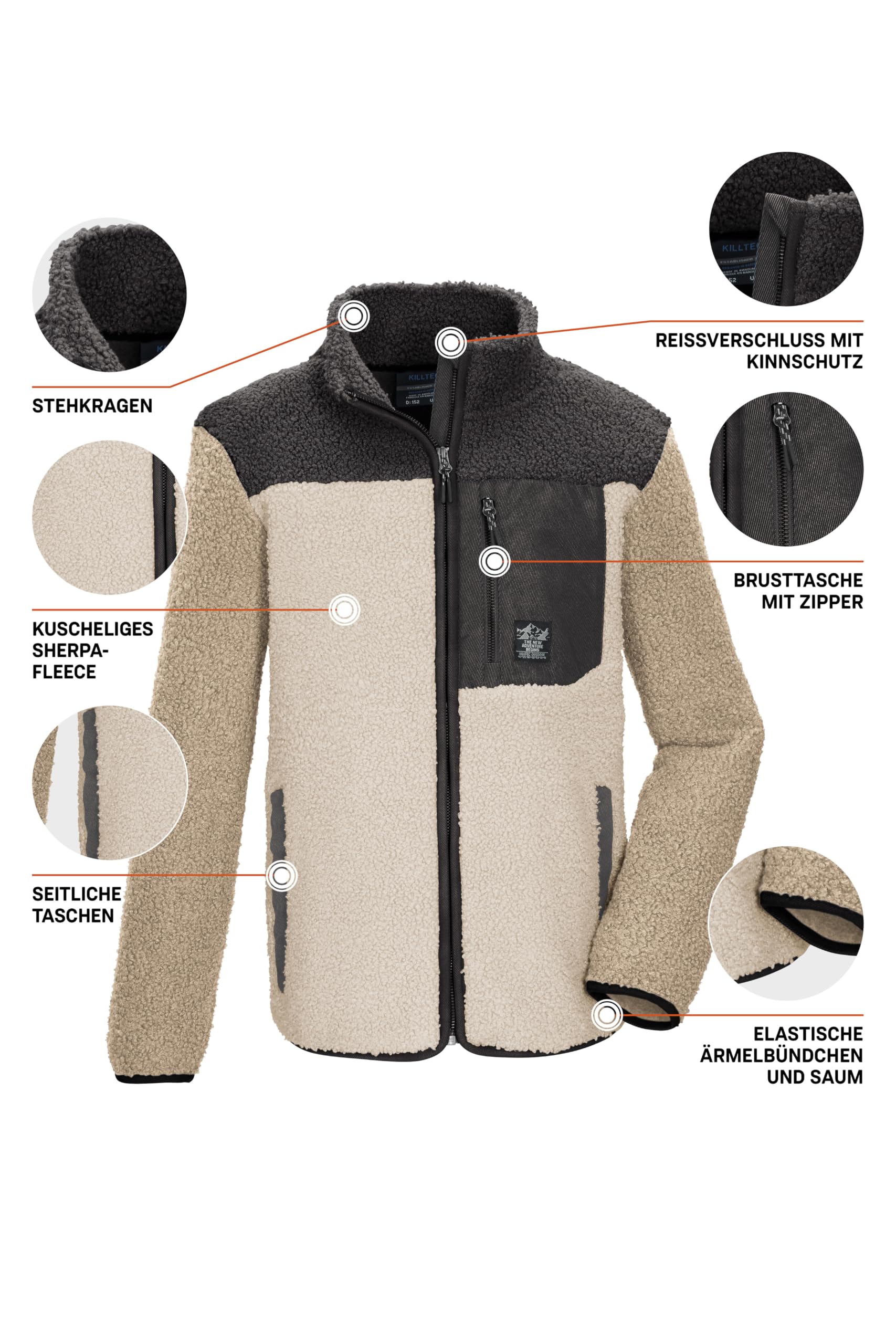 Killtec Niños Chaqueta polar Sherpa KOW 143 BYS FLC JCKT