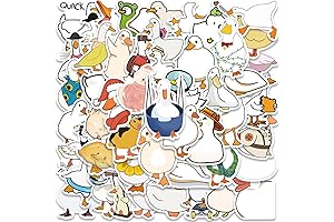 100PCS Cute Duck Stickers: Delightful Duck Decals for All