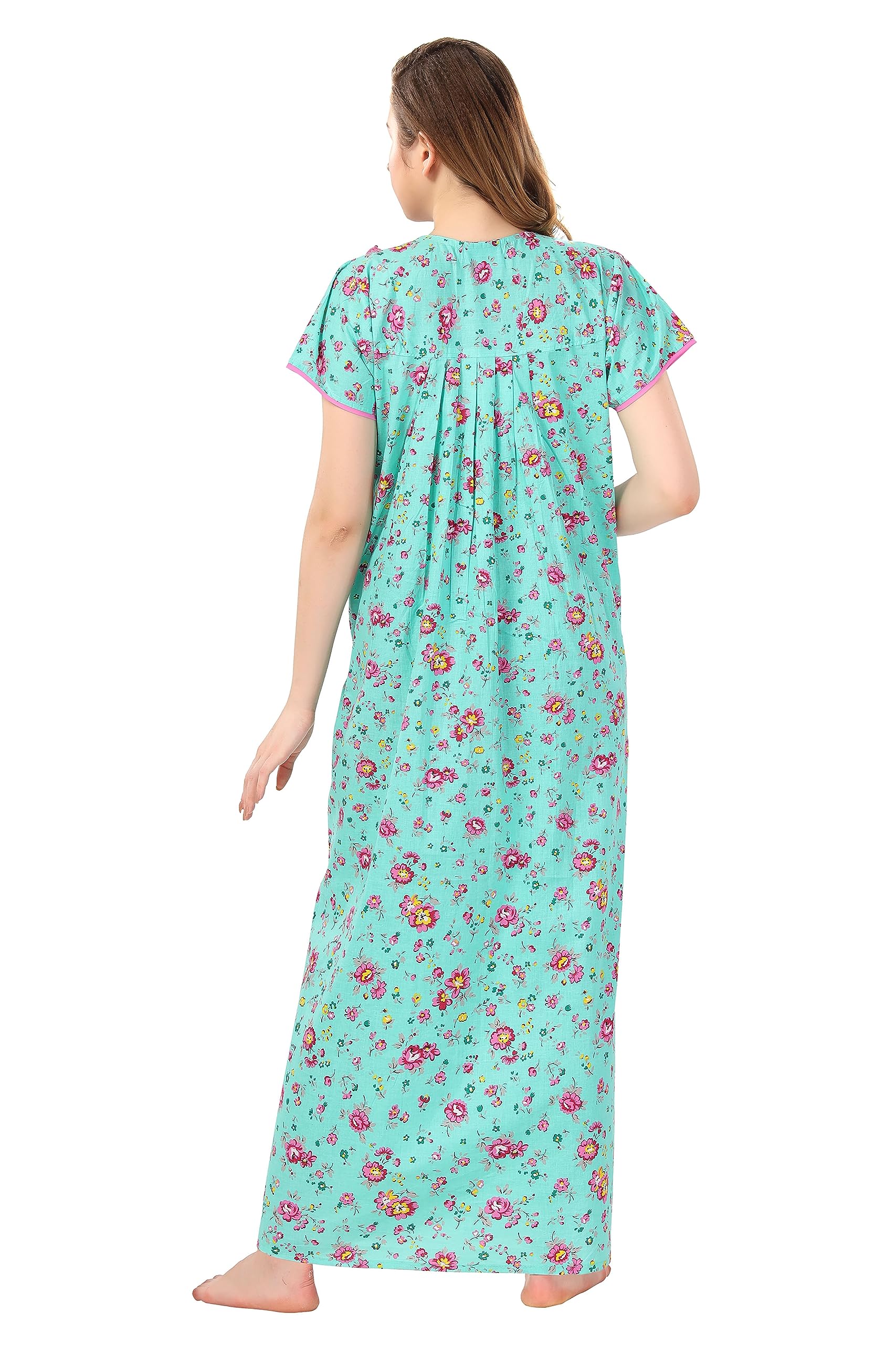 Soulemo Women Pure Cotton Green Nighty 499BXXL 1