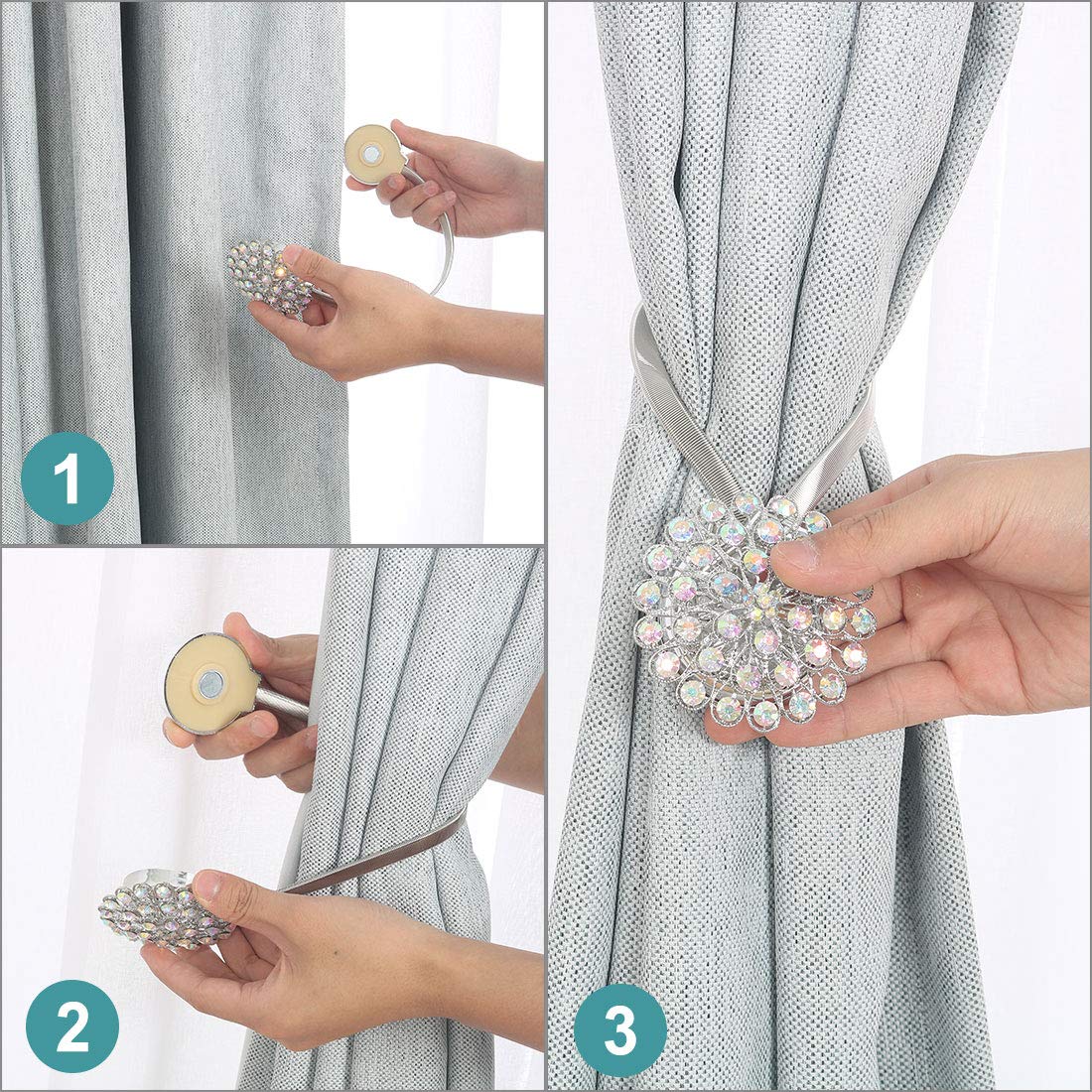 Vorhang-Raffhalter Mit Quaste – 2er Set In Marineblau, Handgeflochten Für Ein Gemütliches Zuhause
