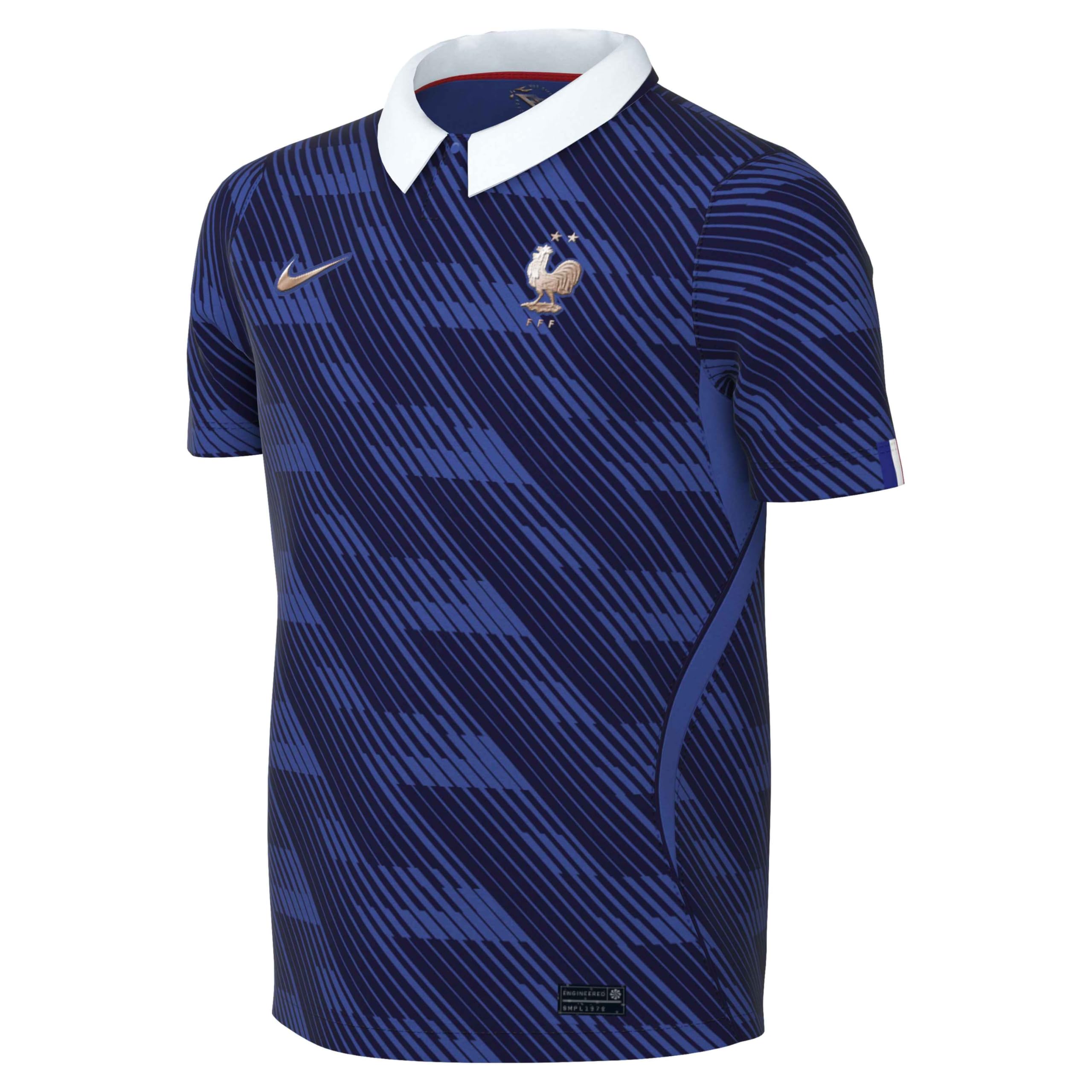 Nike Kids FFF Dri-Fit SS Stadium Home Jersey, Game Royal/Metallic Copper, 10/12 Years