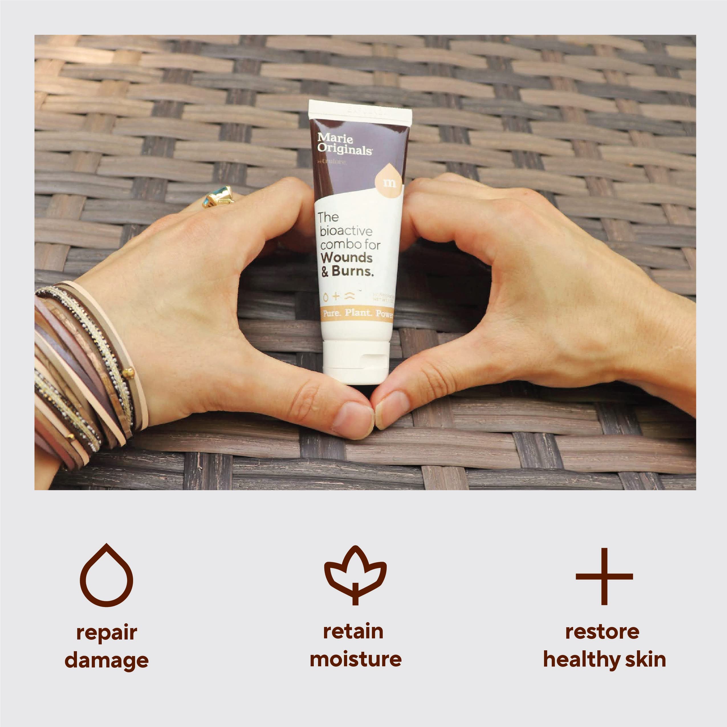 AllNatural Skin Repair Cream Treats and Soothes Burns, Cellulitis, Skin Ulcer, Hemorrhoids