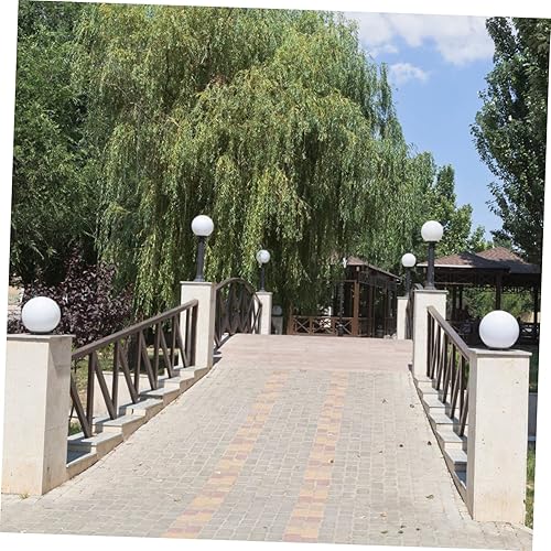 Vista 3 de LIFKOME Pantalla redonda para lámpara decorativa para exteriores, accesorio protector de globo para iluminación difusa suave