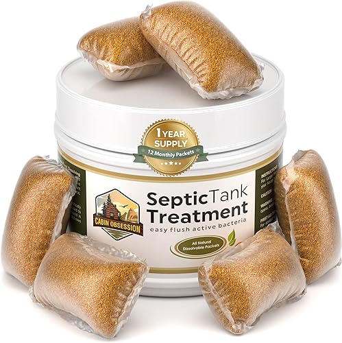 Tratamiento de cámara séptica suministro de 1 año de paquetes solubles de bacterias vivas para descarga fácil 12 unidades la mejor manera de