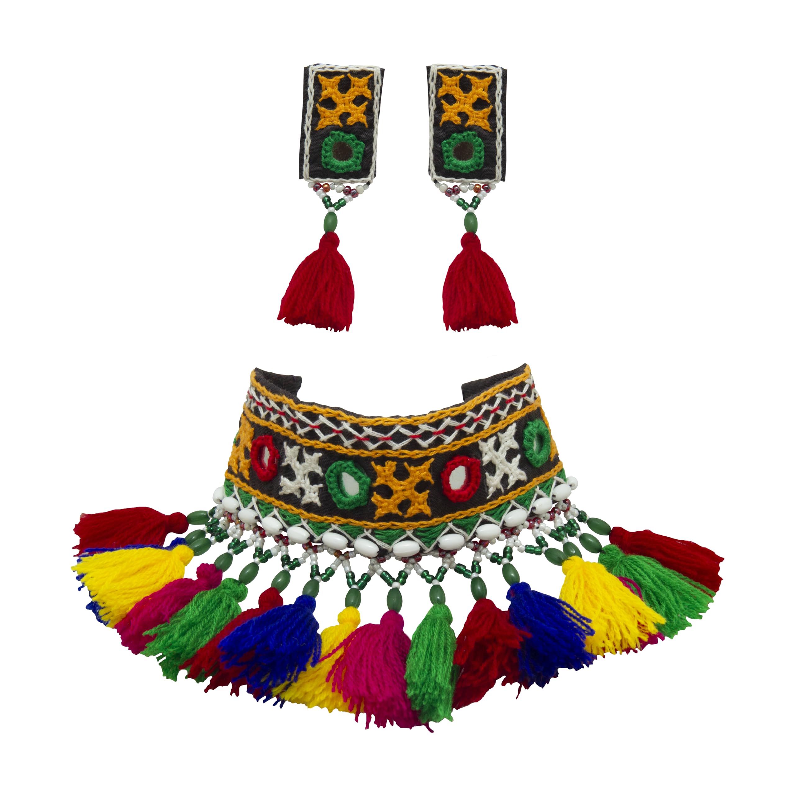 See full amazon price history chart for Kutchhi Bharat Embroidery Work CHOKER NECKLACE SET with EARRINGS for Girl and Women | Hand Made Work | Handicraft Kutchhi Bharat Embroidery Work CHOKER NECKLACE SET with EARRINGS for Girl and Women | Hand Made Work | Handicraft (B0D7MTCBVR) Amazon Price History, Amazon Price Tracker