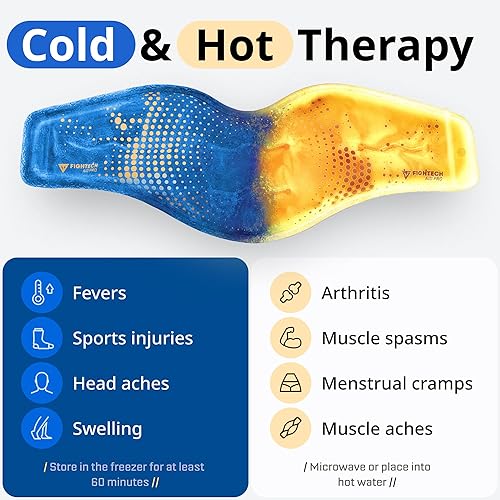Miniatura 4 de FIGHTECH - Bolsa de hielo para el cuello y el hombro, para aliviar el dolor, reutilizable, caliente y frío, paquete de hielo Rodilla, espalda,