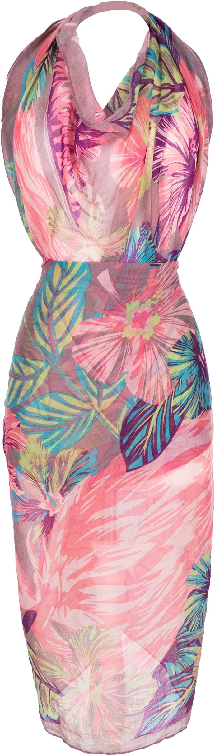 Powder Flamingo Sarong