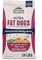 Vista 1 de Natural Balance Original Ultra Fat Dogs Chicken Meal, Salmon Meal & Barley Recipe Adult Dry Dog Food, 24 lbs.