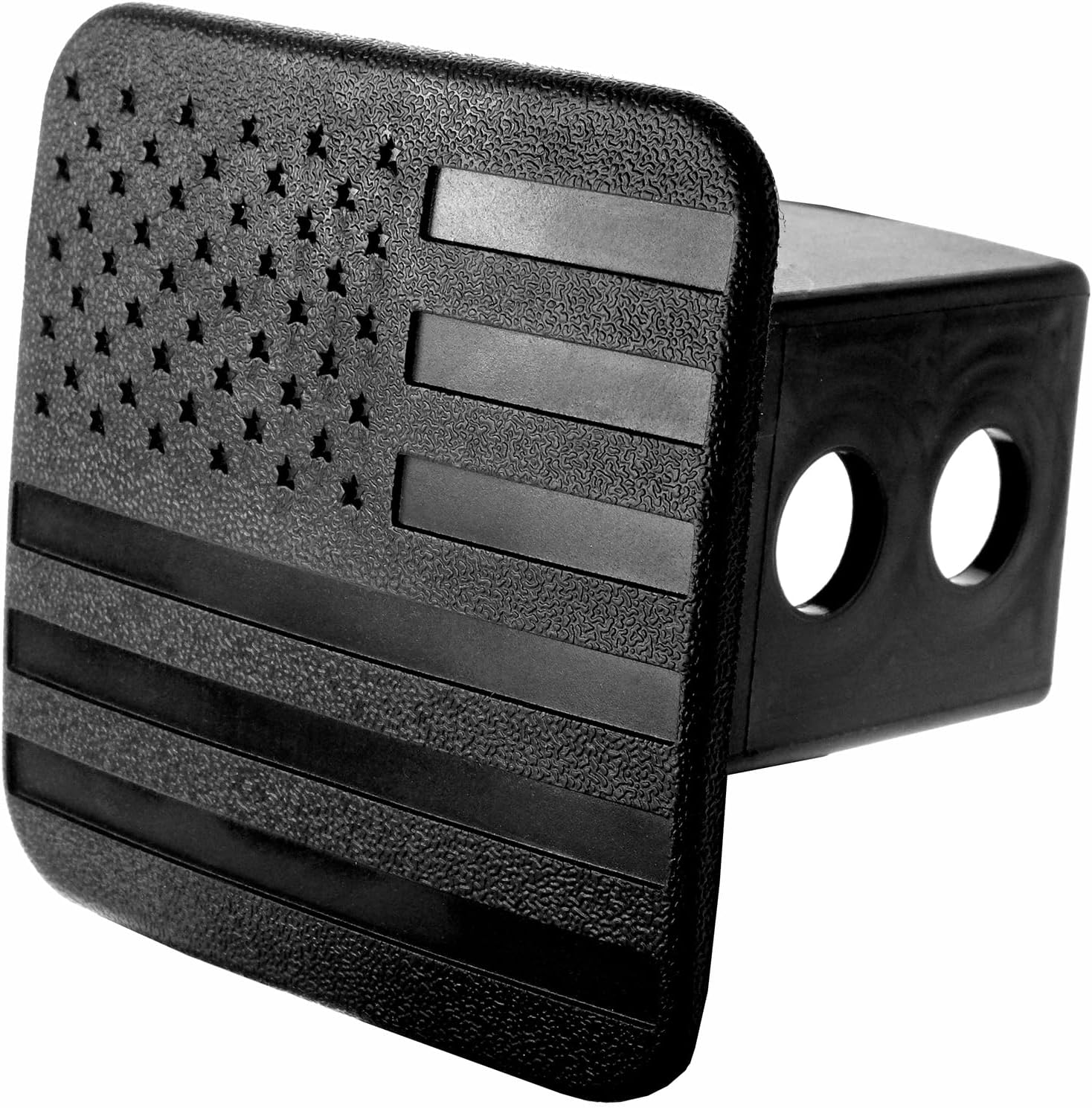 MULL USA Black Flag Hitch Cover Tube Plug (Fits 2" Receiver)