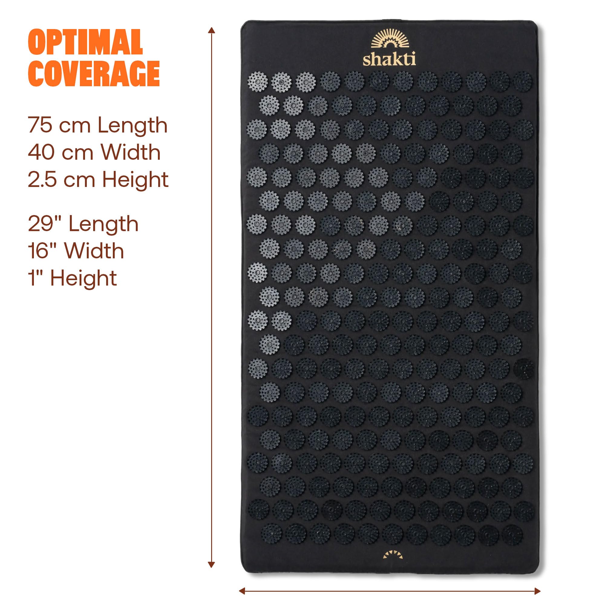 ShaktiMat Acupressure Mat for Relaxation, Massage Muscles, Aid