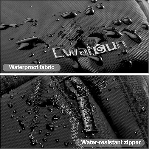 Miniatura 5 de Cwatcun Riñonera portátil impermeable para cámara, estuche compacto para cámara con correa de trípode, bolsa cruzada diaria para cámara Canon Nikon