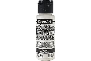 DecoArt Enchanted Shimmr Paint in Lustrous White