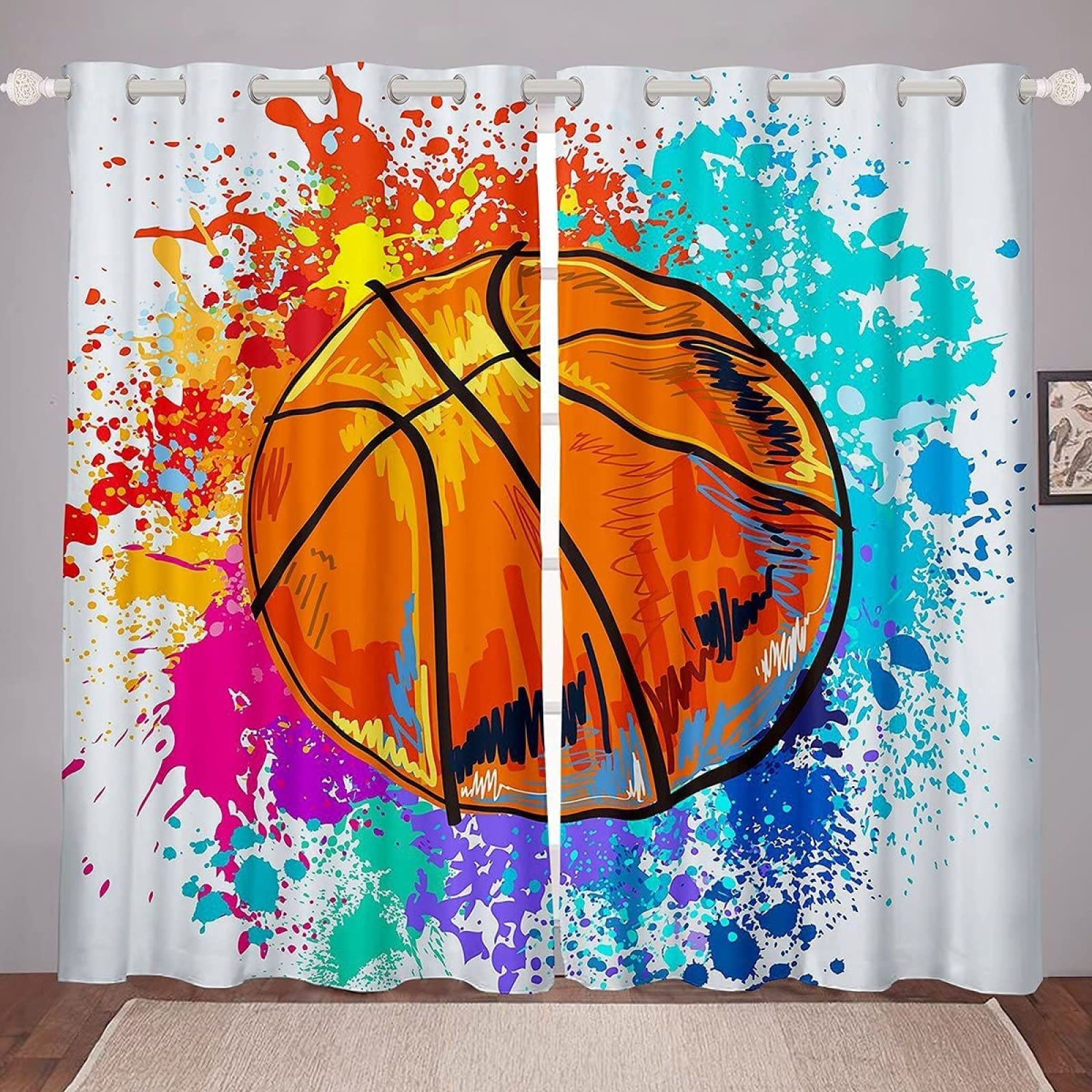 Rideaux basket occultants contre la chaleur et la lumière dans la chambre