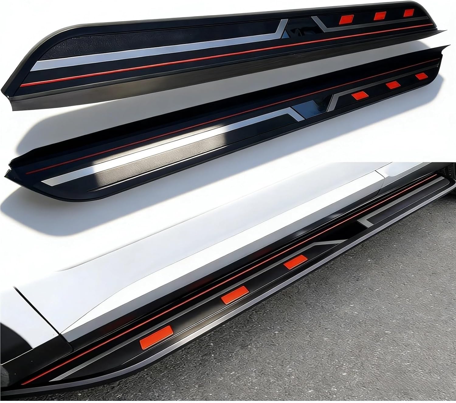 2pcs Running Boards Fit for Volkswagen VW T-ROC 2017-2026 Side Steps Antiskid Pedal (with Brackets)
