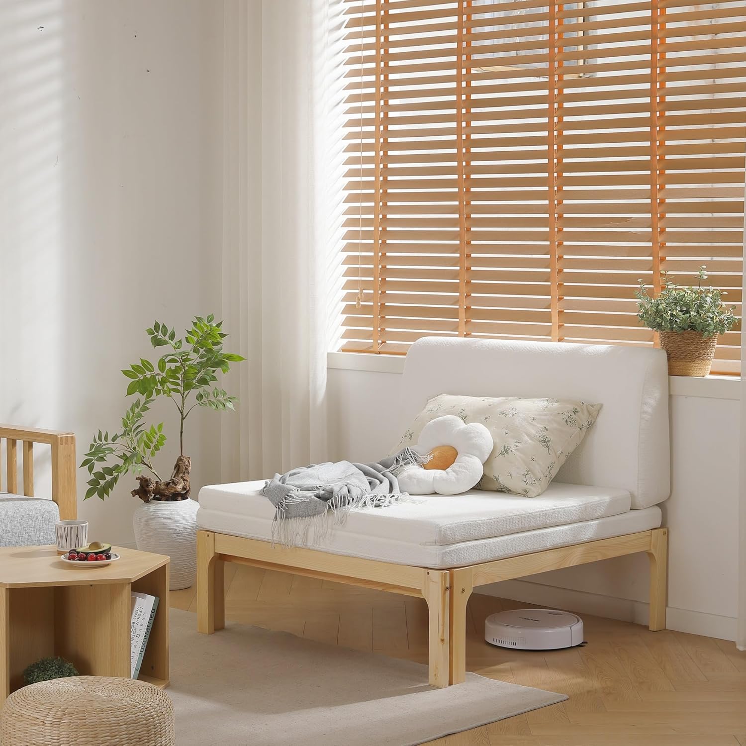 ディベッド ソファベッド シングル 天然木製 伸長式ベッド ベッド