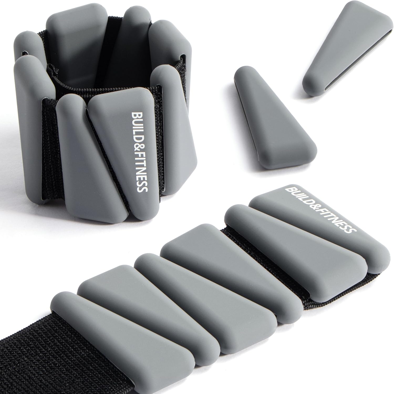 Wrist & Ankle Weights, Adjustable Bands for Women & Men Workouts, Set of 2 – 2lb or 4lb (1lb or 2lb each strap) Ideal for Runs, Jogs, Walks, Yoga, Dance, Pilates, Cardio, Aerobics, Strength Training