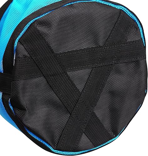 Miniatura 7 de Harrison Howard Bolsa de alimentación para bozal de caballo, bolsa de alimentación de grano de malla de nailon duradero con correa ajustable, color