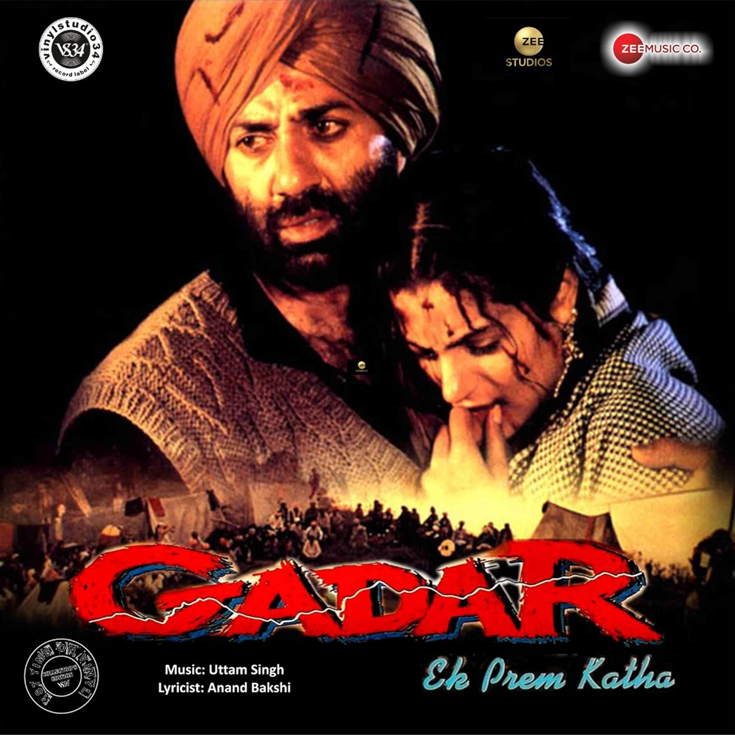 Gadar – VS34ZEE0019 – Red Coloured – New Release Hindi Record, Udit Narayan, Preeti Uttam, Alka Yagnik, Uttam Singh, Anand Bakshi, Sunny Deol, Ameesha Patel