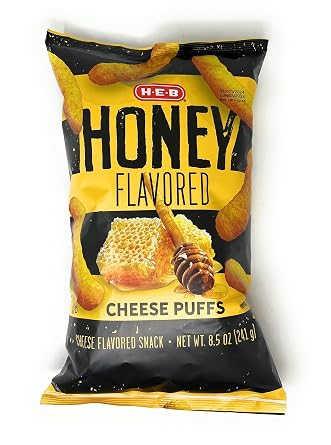 HEB Honey Flavored Cheese Puffs Chips 8.5oz - 1 bag