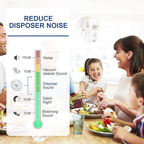 Miniatura 6 de Eliminación de basura, protector contra salpicaduras, deflector de fregadero, accesorios de piezas de triturador de desechos de alimentos, tapones