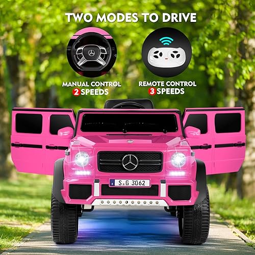 Miniatura 3 de JOYLDIAS - Autos de paseo para niños con licencia Mercedes-Benz Maybach G650S auto eléctrico de juguete alimentado por batería de 12V7AH para niños
